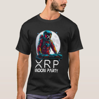 Camiseta xrp fiesta lunar astronauta disc jockey novio chic