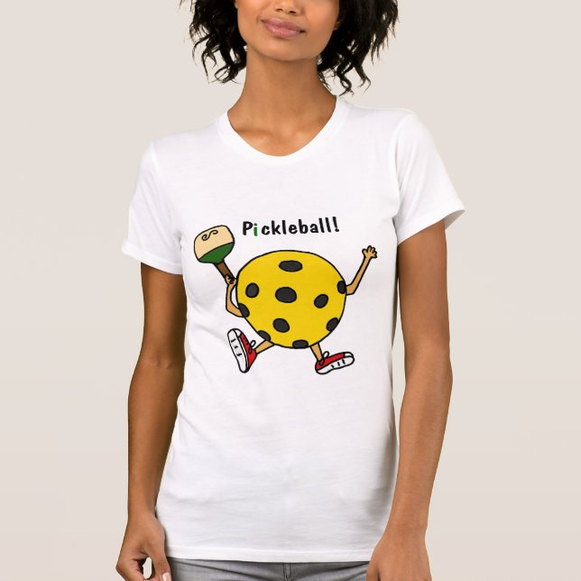 Camiseta XX carácter divertido de Pickleball (Anverso)