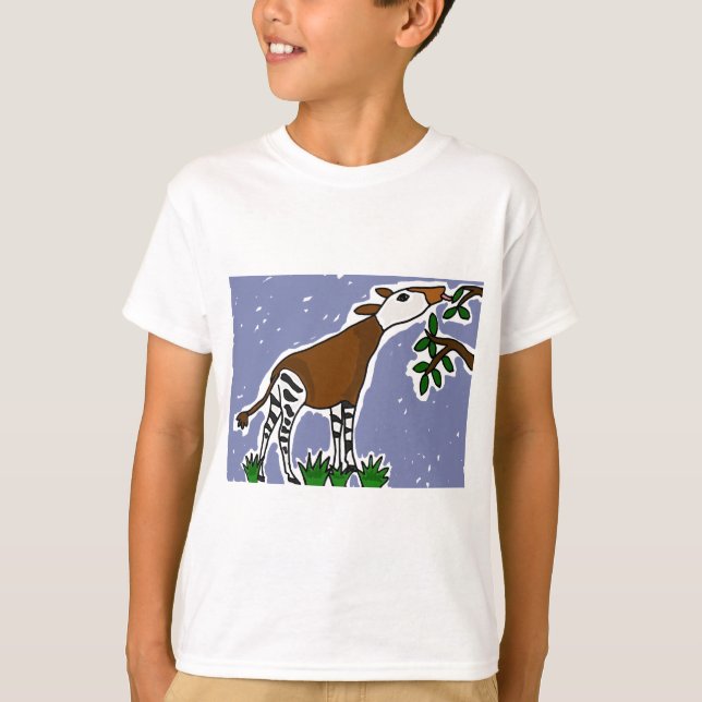 Camiseta XX dibujo animado del arte del Okapi (Anverso)