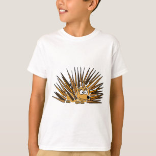 Camiseta XX dibujo animado del arte del puerco espín