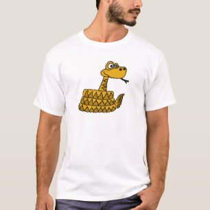 Camiseta XX dibujo animado enrrollado de la serpiente de