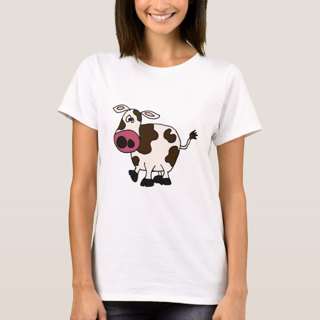 Camiseta XX diseño divertido de la vaca (Anverso)