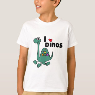 Camiseta XX diseño lindo de Dinos del amor de I