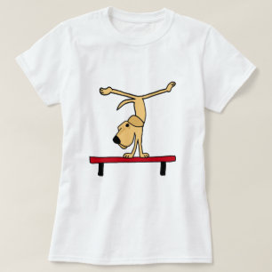 Camiseta XX Labrador amarillo en dibujo animado del haz de