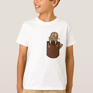 Camiseta XX morsa divertida en un dibujo animado del