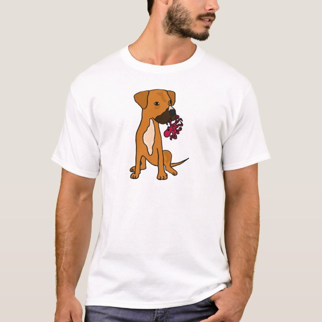 Camiseta XX perro del rescate de la mezcla del boxeador que (Anverso)