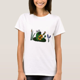 Camiseta XX rana del canto con la guitarra
