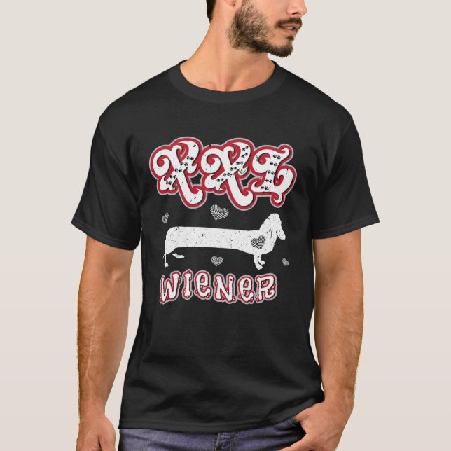 Camiseta XXL Wiener  Roxie Dog Dachshund Humor (Anverso)
