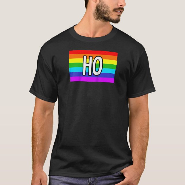 Camiseta XXX Gay Gifts and LGBT Pride Stuff HO Raglan Baseb (Anverso)