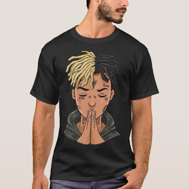 Camiseta XXXTentation draw cartoon RIP legend Rap Premium g (Anverso)