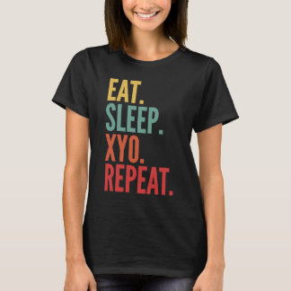 Camiseta Xyo Crypto Eat Sleep Xyo Repetir