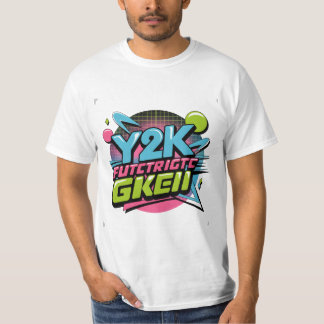 Camiseta Y2K Retro Neon Aesthetic Bold 90s Inspired Graphic