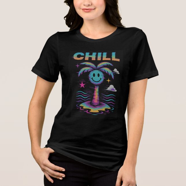 Camiseta Y2K Static Face Glitch | Camisa Retro VHS (Anverso)