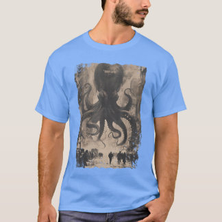Camiseta Y2K Streetwear Vintage Fashion Octopus Horror Mons