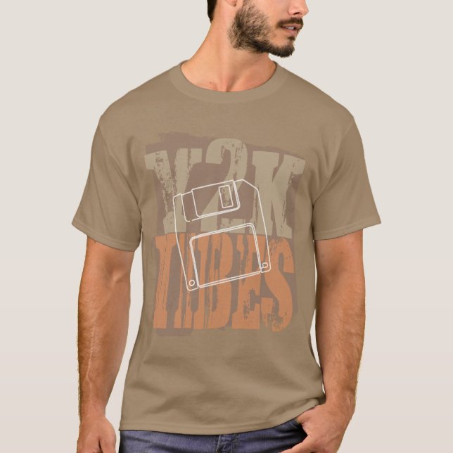 Camiseta Y2K Vibes Floppy Disk Retro Grunge (Anverso)