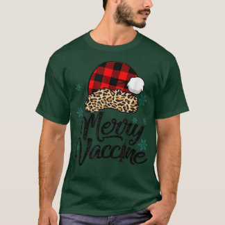 Camiseta Y4Ry Leopard Santa Hat Navidades de la vacuna cont