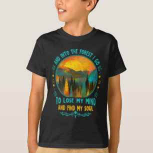 Camiseta Y al bosque voy a caminar acampando verano Cam