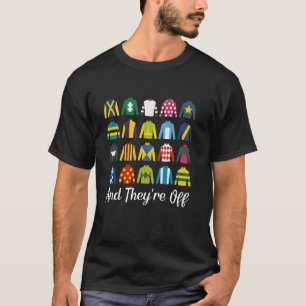 Camiseta Y arrancan el día de la carrera de caballos Derby