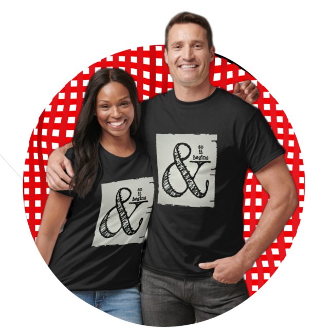 Camiseta Y Así Comienza El Símbolo De Ampersand (Subido por el creador)