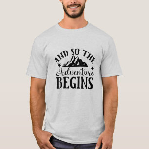 Camiseta y así comienza la aventura