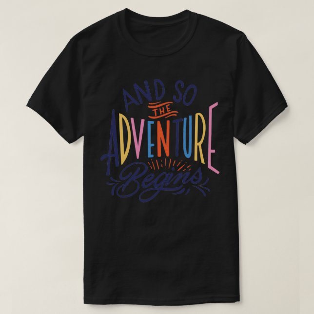 Camiseta y así comienza la aventura (Diseño del anverso)