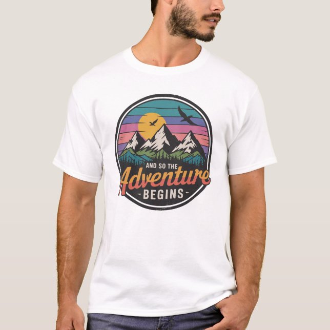 Camiseta Y Así Comienza La Aventura - Aventura De La Natura (Anverso)