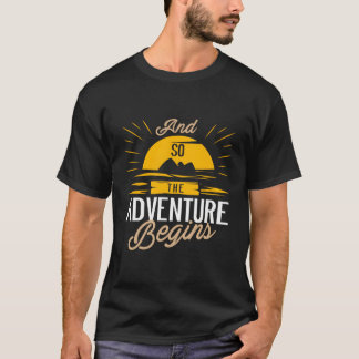 Camiseta Y Así La Aventura Comienza Un Viaje Camg Road