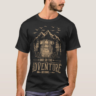 Camiseta Y Así La Aventura Empieza A Montar Mochila De Send