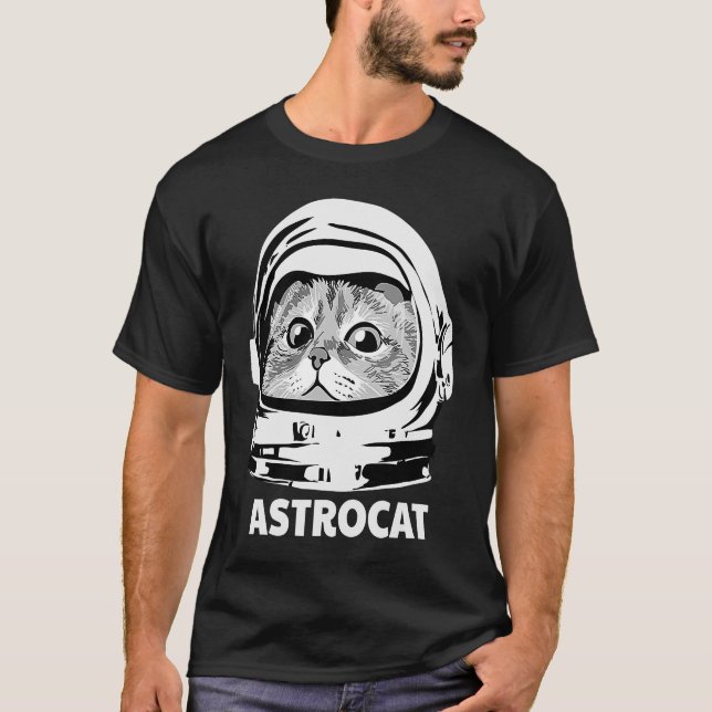 Camiseta Y Astrocat Cute Astronauta Astronauta Espacio Ultr (Anverso)