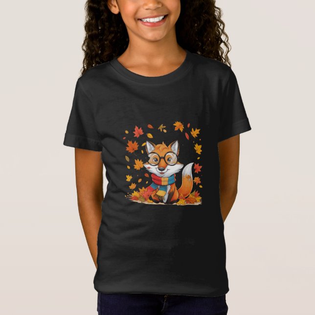 Camiseta y capucha de Fox Adventure Kids de otoño (Anverso)