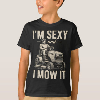 Camiseta Y cortar césped divertido orgulloso cortando céspe