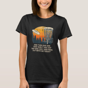 Camiseta Y Dijo Saltar Parejas De Golf De Disco Golfer Golf