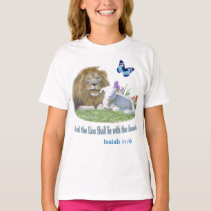 Camiseta Y el león se acostará con el cordero