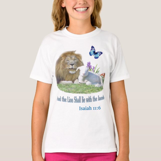 Camiseta Y el león se acostará con el cordero (Anverso)