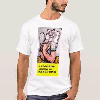 Camiseta y él se creó en su propia imagen