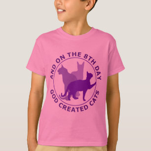Camiseta Y en el 8vo día dios creó gatos