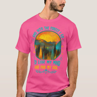 Camiseta Y En El Bosque Voy A Caminar Camping Cam Verano