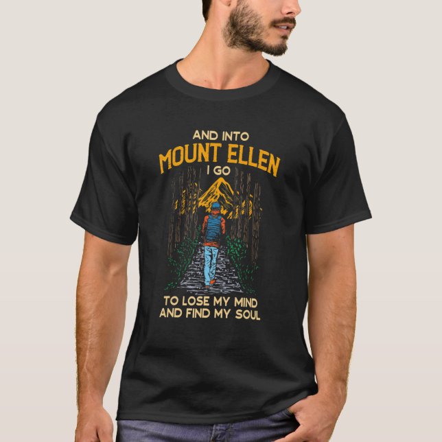 Camiseta Y entro en Mount Ellen voy de excursión Utah sende (Anverso)