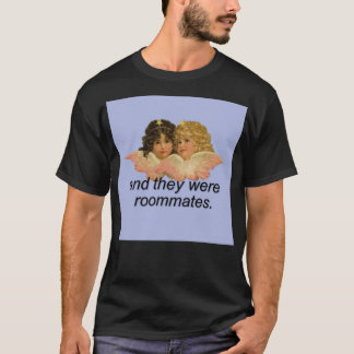 Camiseta Y eran compañeros de cuarto meme con ángeles acríl