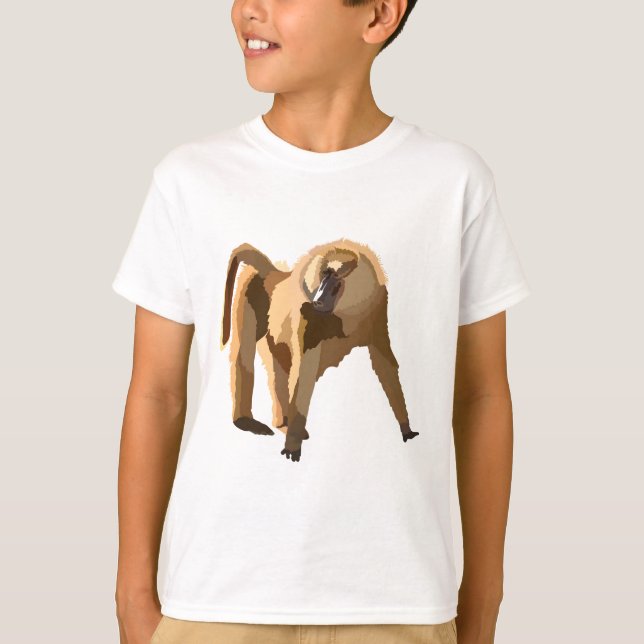 Camiseta Y es para Baboon Amarillo (Anverso)