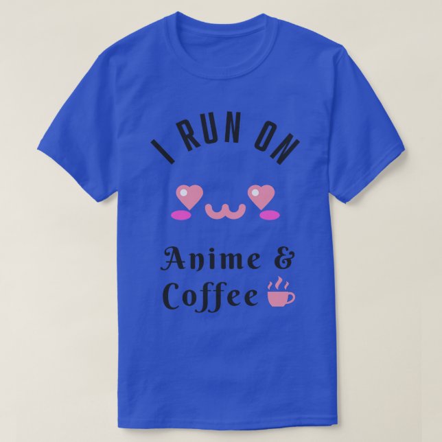 Camiseta Y Fan Del Café Kawaii Cosplay Geek (Diseño del anverso)