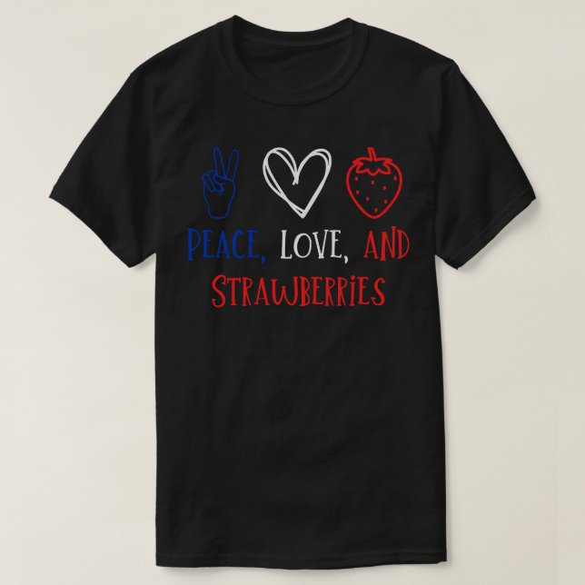 Camiseta y fresas (Diseño del anverso)
