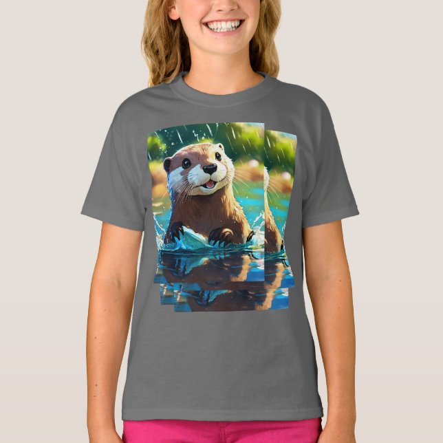 Camiseta y funda de Otter currido (Anverso)