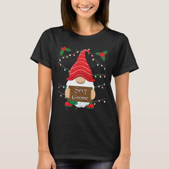 Camiseta Y Gnome Navidades familiares coincidentes Pajamas  (Anverso)