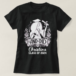 Camiseta Y HIZO BUSCAR A Las Mujeres Urbanas Silhouette Tre
