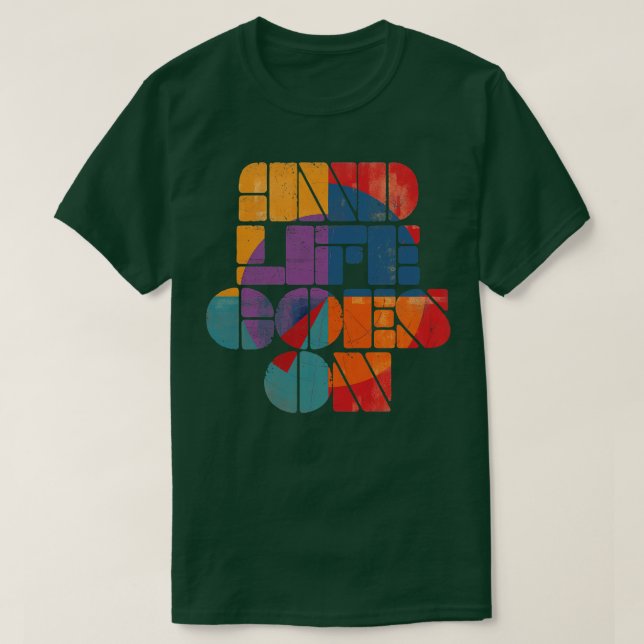 Camiseta y la vida continúa (Diseño del anverso)