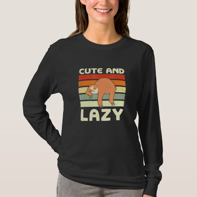 Camiseta Y Lazy Sloth Meme Sloe Meme Animal 6 (Anverso)