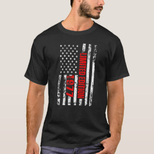 Camiseta Y Nació En 1977, Cumpleaños Patriótico