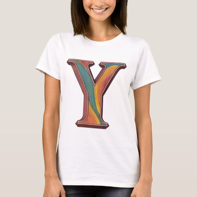 Camiseta 'Y' no retro (Anverso)