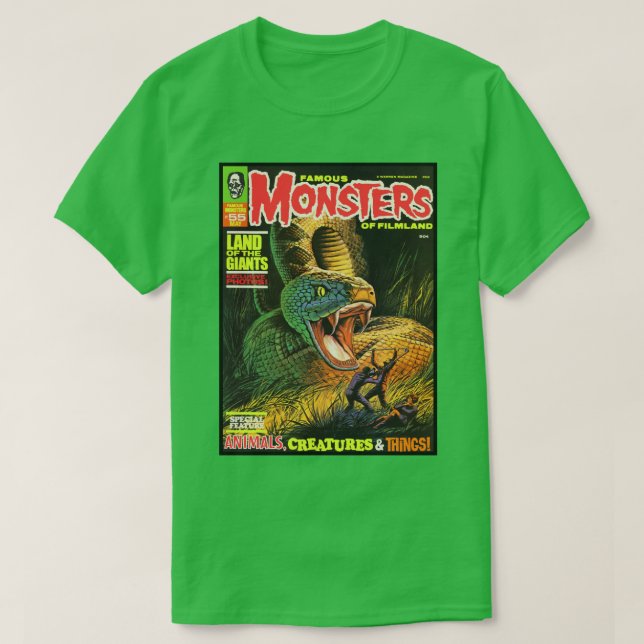 CAMISETA Y OTROS GRANDES MONSTRUOS FAMOSOS DE LA CUEVA FILM (Diseño del anverso)